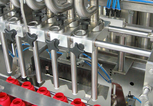 Šestihlavová liniová plnička